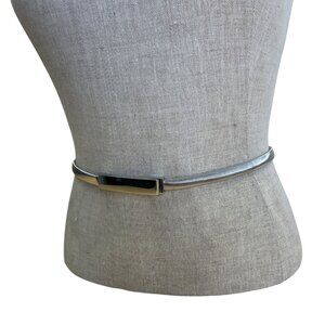 Silver Metal Adjustable Elastic Waist Belt